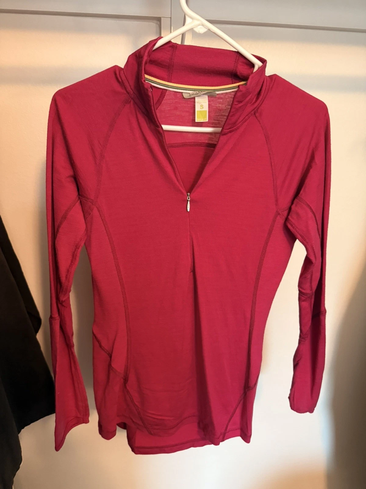 Smartwool Classic Thermal Merino Base Layer 1/4 Zip Pullover Womens Small
