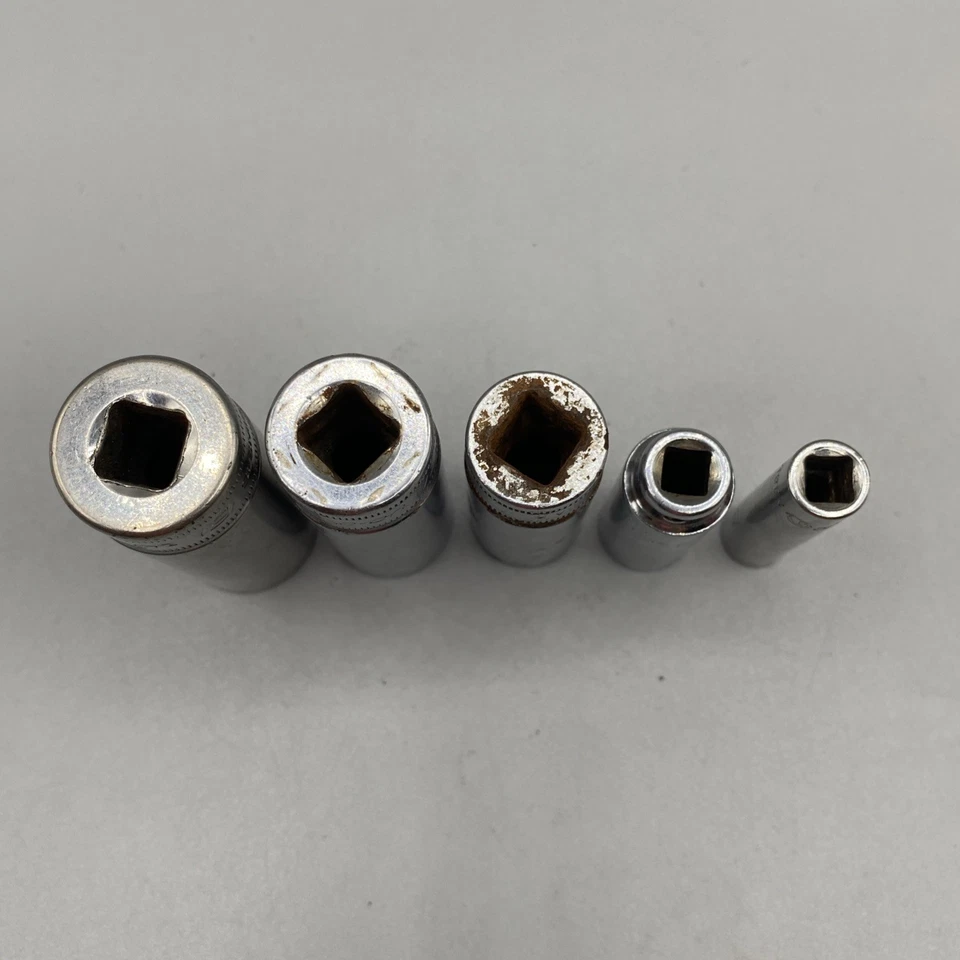 Snap-on Matco MATCC SFS 3/8" 1/4" Drive Deep Socket Set 5pc 6-Point USA Mechanic - Image 2 of 4