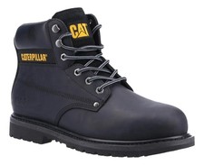 Mens Caterpillar PowerPlant Safety Classic Steel Toe Work Boots Sizes 6 to 13