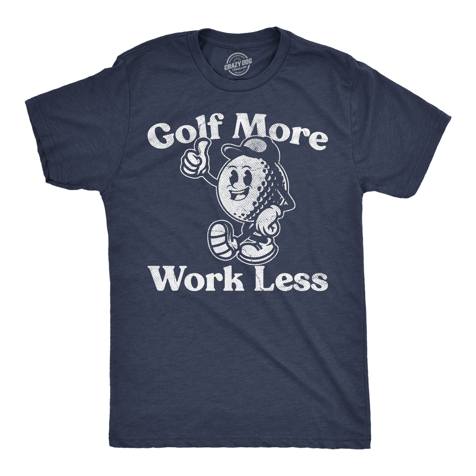 More Work Less Sarcastic Golfing Graphic Novelty Tee