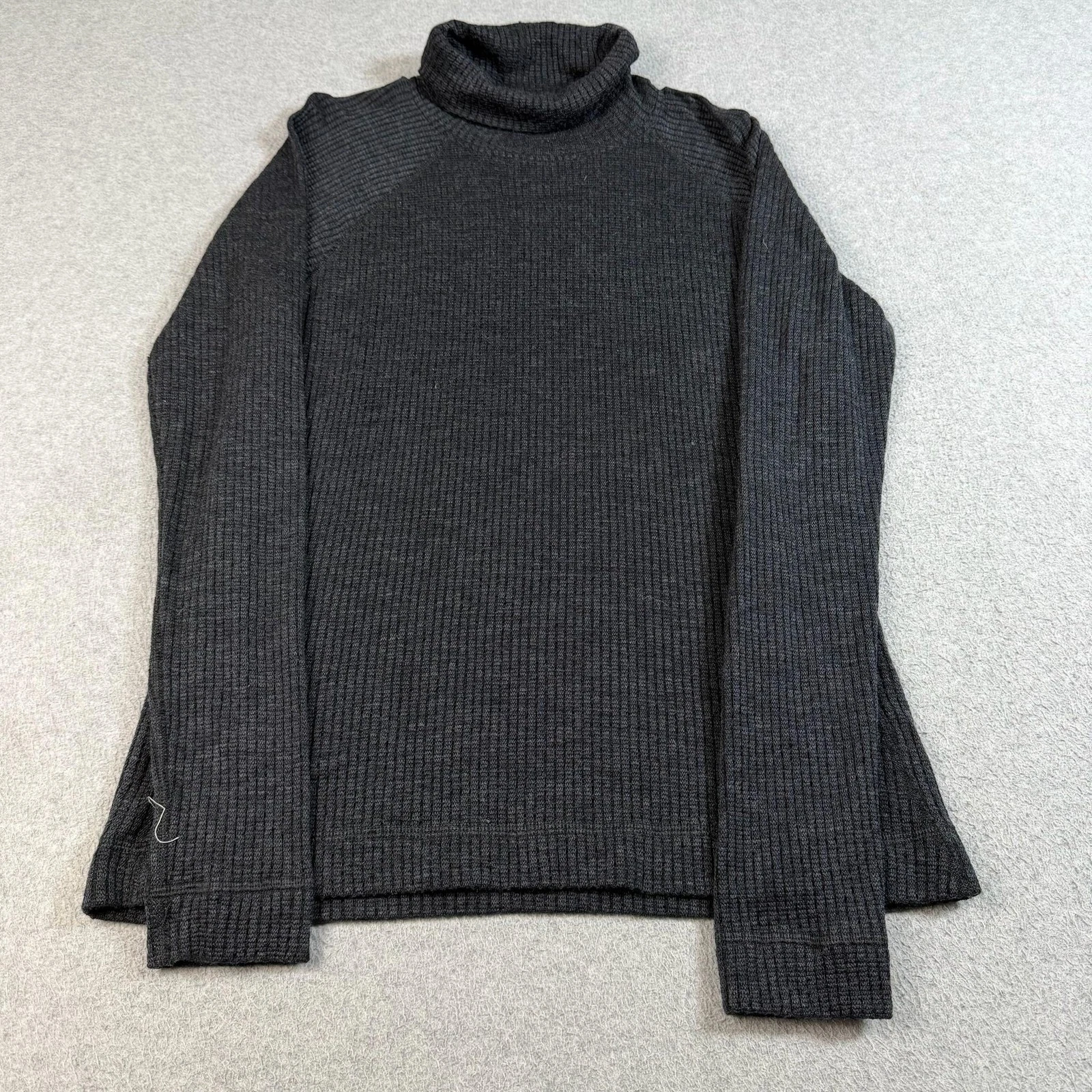 Smartwool Merino 250 Sweater Women XL Gray Wool Turtleneck Thermal Base Layer