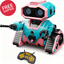 Robot Toys for Boys Girls,Rechargeable RC Robot for Kids with Programmable,Auto-