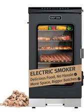 EAST OAK 30" Electric Smoker for Outdoors | Built-in Meat Probe & Up to 6× Longe