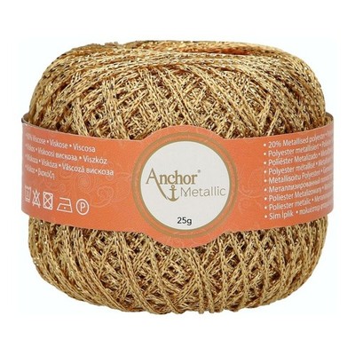 Anchor Artiste Metallic Garn Wolle Glitzer 4-fädig Stricken Häkeln Viskose 25g