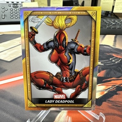 2025 Topps Chrome Marvel Deadpool Comic Book Gold Lady Deadpool #7 CB-20