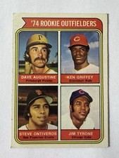 1974 Topps - Rookie Outfielders Ken Griffey Sr., Ontiveros, Augustine #598 (RC)