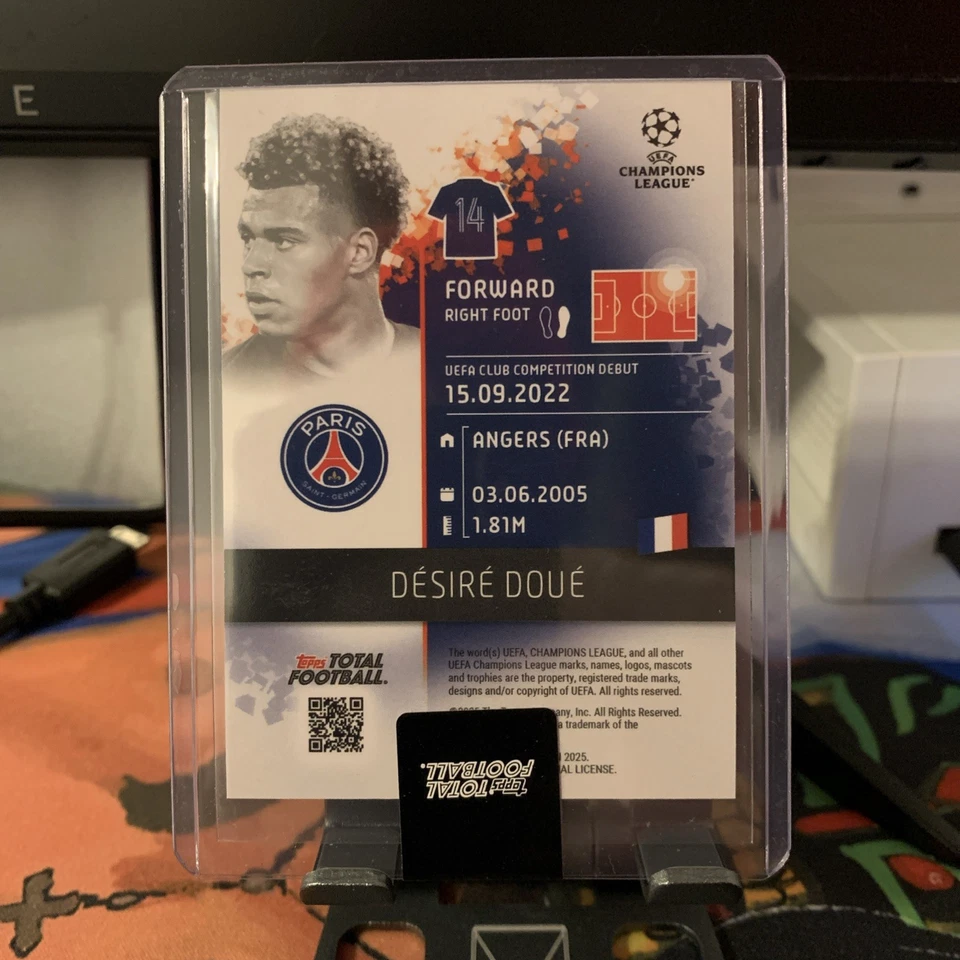 Topps Total Football - Desiré Doué Limited / 99 - Image 3 of 3