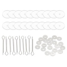 20mm Doll Joints, 10 Set Removable Cotter Pin Joints Connector and Acrylic Tray