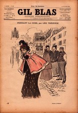 "GIL BLAS" N°8 du 19.02.1897 / LE RIRE DU SPHYNX Nue par Robert de FLERS