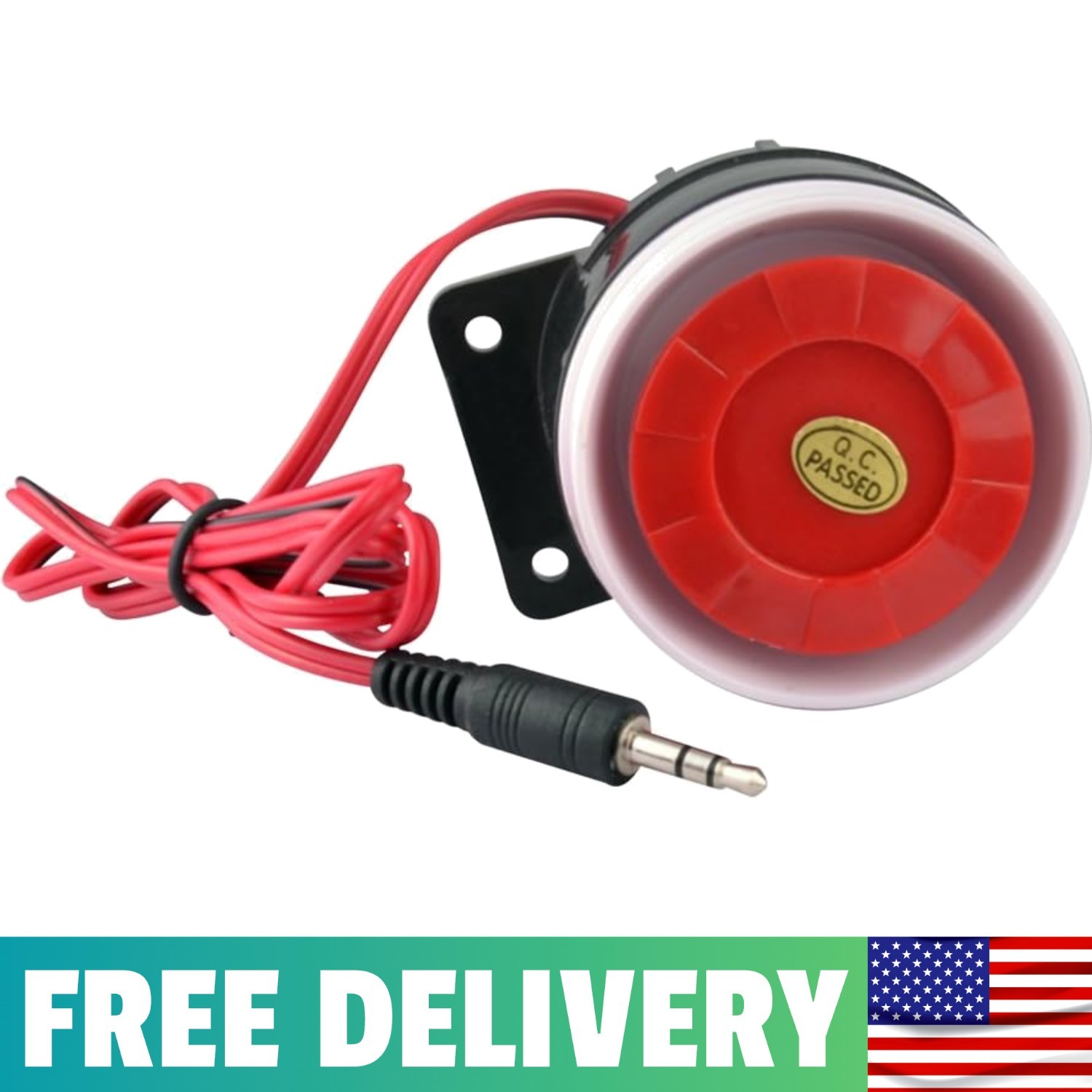 Compact Electric Siren Horn with 120dB Loud Alarm for Home and Office Security