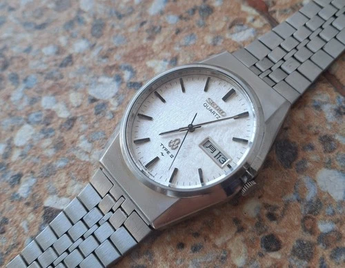 Vintage Seiko Quartz Type II (SQ) JDM 4336 8050 October 1977 Kanji Snowflake