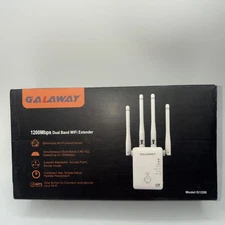 GALAWAY G1200 WiFi Extender 1200Mbps WiFi Range Extender with 4 External Antenna