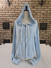 Abercrombie  Fitch Full Zip Hoodie Sweatshirt Womans Sz Med Moose Logo Y2K Prep