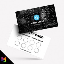 Personalised Loyalty Reward Cards Printing ? Car Wash Valet Cleaning Detailing 4