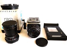 Hasselblad 500CM Medium Format Camera A12 Planar 80mm f2.8 Distagon 50mm f4 Pola