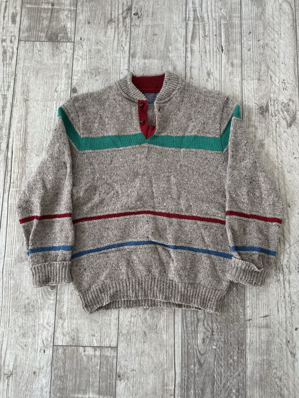 Vintage 1960s Pendleton 2-Button Multicolored Str… - image 1