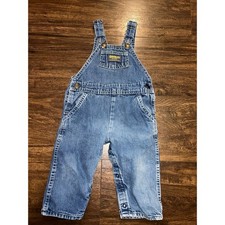 24m Vintage paper tag OshKosh B'gosh Classic Blue Kids Overalls