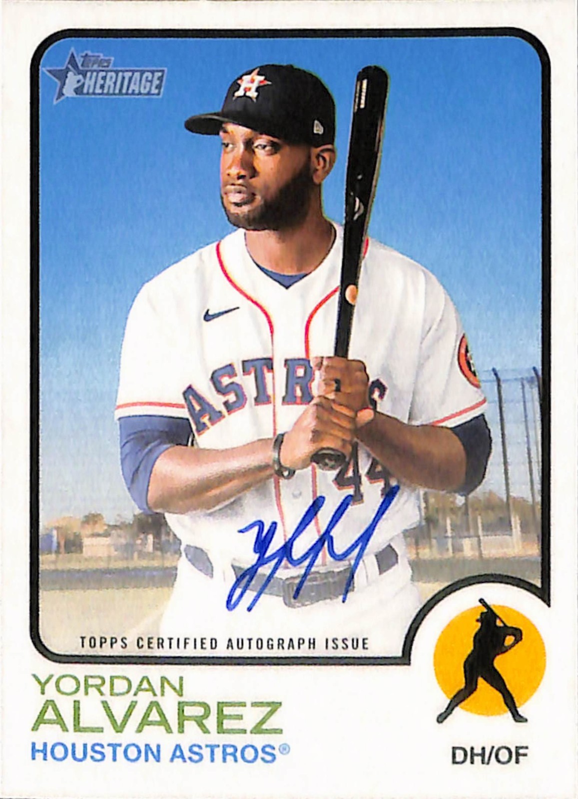 2022 Topps Heritage Real One Auto #ROAYA Yordan Alvarez