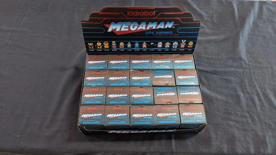 Full Case Of 20 Kidrobot Capcom Mega Man Mini Series Sealed Mystery Boxes - Image 3 of 4