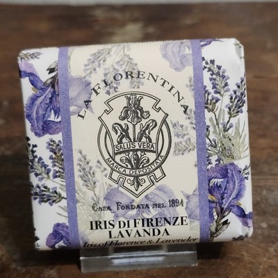 La Florentina Bar Soap Iris of Florence & Lavender 3.7 oz Made in Italy New