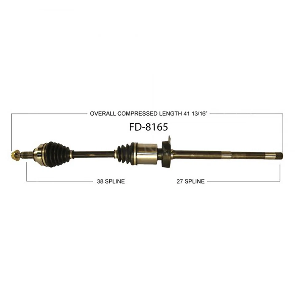 Eixo dianteiro TrakMotive 2 CV compatível com 2010-2011 Ford Flex 2008-2011 Ford Taurus - Imagem 4 de 4