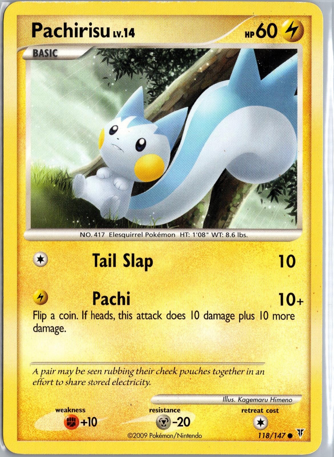 Pachirisu 118/147 Common Supreme Victors Pokemon Moderately Played