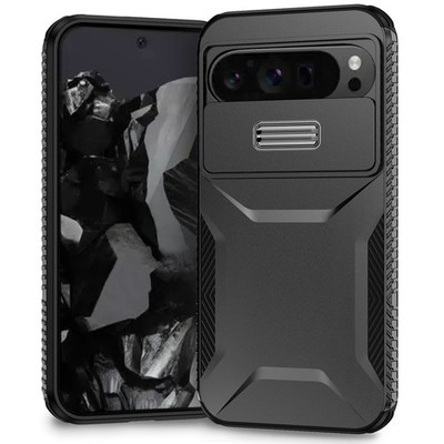 For Google Pixel 10 Pro XL/9A/8/7 Shockproof Slide Camera Lens Hard Rugged Case