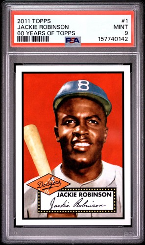 2011 TOPPS 60 YEARS OF TOPPS #1 JACKIE ROBINSON PSA 9