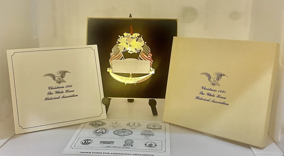 Ornamento Casa Blanca 1995 Un Patriótico Presidente de Navidad Zachary Taylor Foto 3 de 4