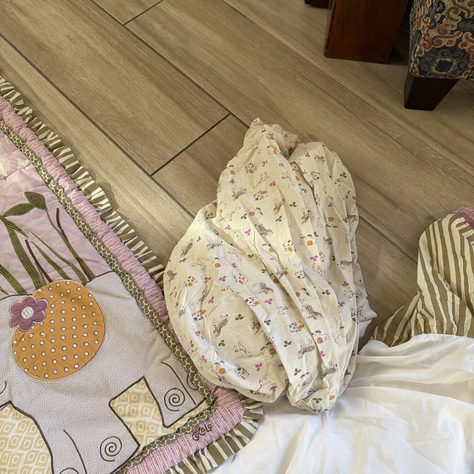 CoCaLo Baby Jacana Crib Set; Unisex 7piece Set - Baby Girls Set - Image 3 of 4