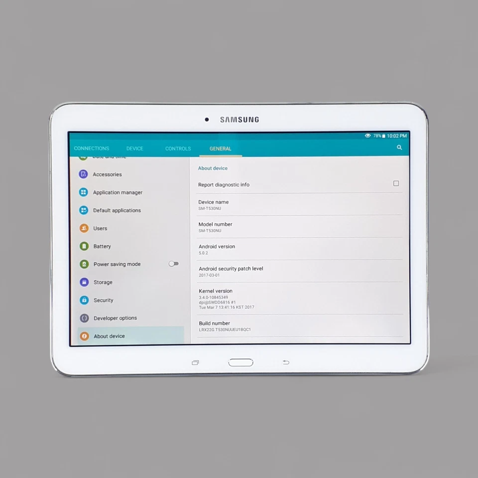 Samsung Galaxy Tab 4 SM-T530NU - 16GB Wi-Fi 10.1" White Tablet Working E6416 - Image 2 of 4