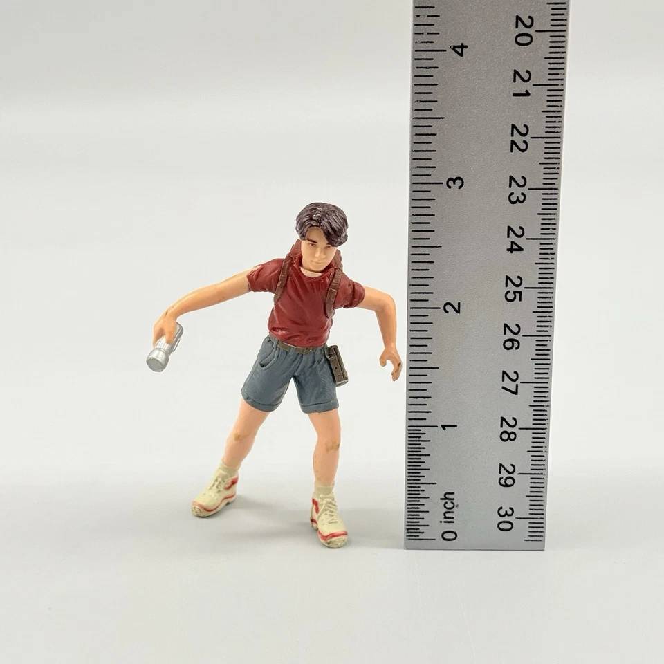 Figura de acción Hasbro 2000 Jurassic Park III 3 Eric Kirby Hasbro 3” + Mini Dino Foto 3 de 4