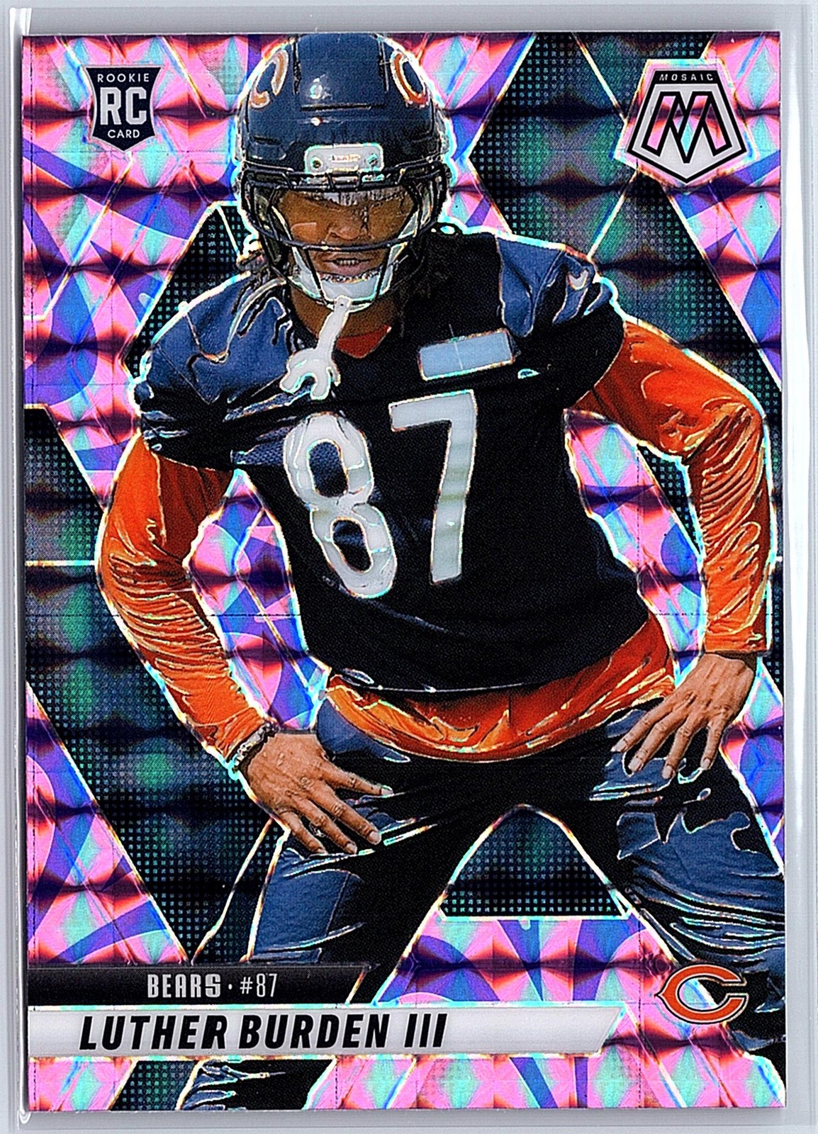 2025 Panini Mosaic #383 Luther Burden III Mosaic Reactive Purple