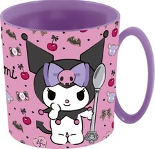 Sanrio Kuromi Mug Cup - Pink/Purple - Plastic - BPA Free - 390ml