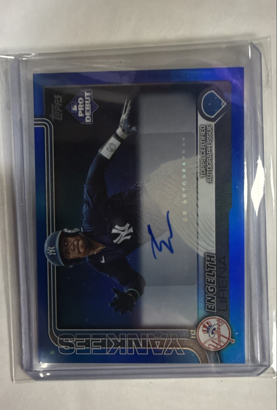 2025 Topps Pro Debut - Engelth Urena #PD-20 Blue Foil Autographs /150 (AU, RC)