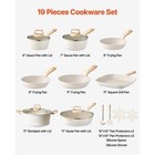 19 Piece Pots and Pans Set Nonstick Granite Cookware Set Induction