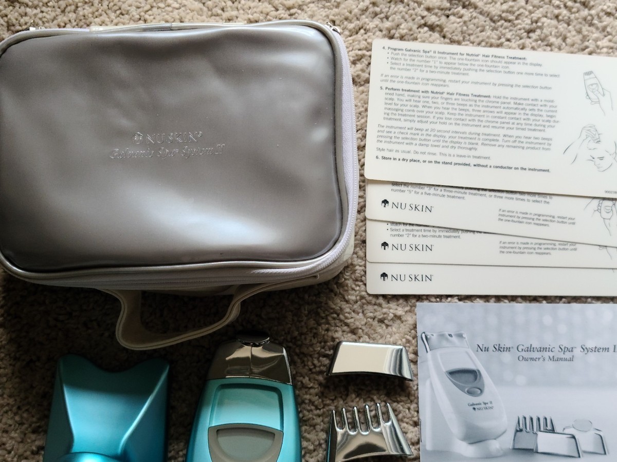Nu Skin Galvanic Spa II System With Attachments & Bag - Anti Aging