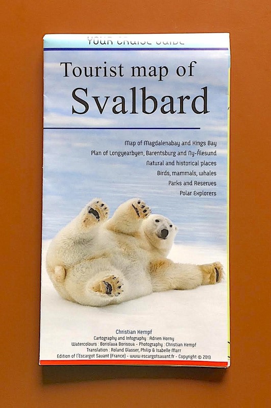 Excellent Travel Map & Guide for Svalbard, Arctic Archipelago