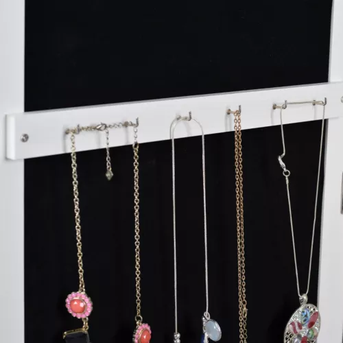 360°Swivel Jewelry Cabinet Full Length Mirror Standing Jewelry Armoire Organizer - Picture 11 of 46