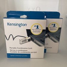 Kensington Portable Combination Laptop Lock New  2 Packs 