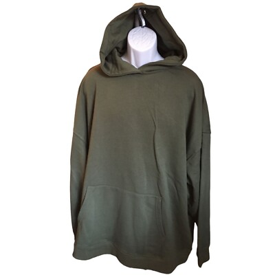 NOBO Mens Oversized Hoodie Size M 38-40 Green Cotton Blend M129