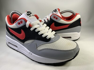 Nike Air Max 1 ID By You Black Red White Grey Mens Size 8.5
