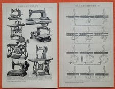 Nähmaschinen Baer & Rempels Weber & Miller Wheeler & Wilson Singer Stich 1895