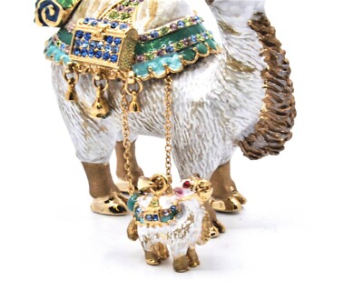 Ciel Collectables Double Hump Camel with Baby Camel Necklace. Hand Made