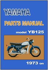 YAMAHA Parts Manual YB125 YB125E YB125F 1973 1974 1975 1976 1977 etc Catalog