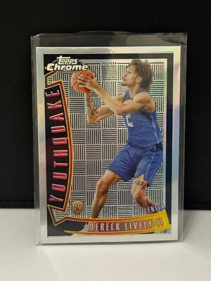 Topps Chrome Dereck Lively II Youthquake Refractor Rookie YQ-12