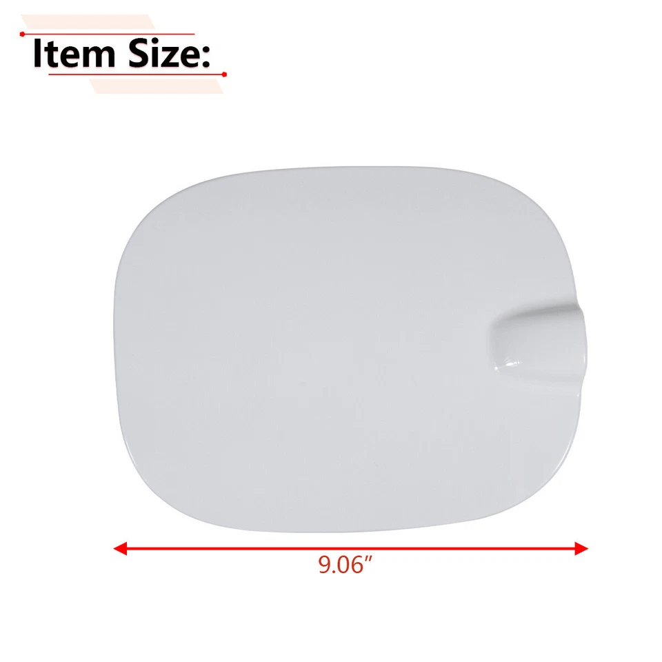 Tapa de puerta de llenado de combustible blanca para Chevrolet Silverado 1500 doble cabina platón de 5,8 ft 19-24 Foto 2 de 4