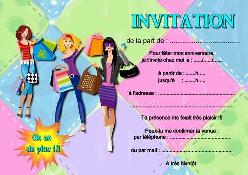 5 ou 12 cartes invitation anniversaire dragon REF 371