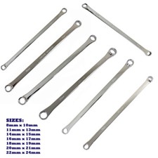 Extra Long Ring Spanner Flat Aviation  Double Ended Box Wrench 8mm to 24mm