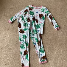 DISNEY GIRLS PAJAMA SET, 7 , THE LITTLE MERMAID, LONG SLEEVED, LONG LEGGED, COTN